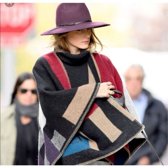 ✨Reiss Mimi burgundy trilby hat on Olivia Palermo✨ - Picture 5 of 9